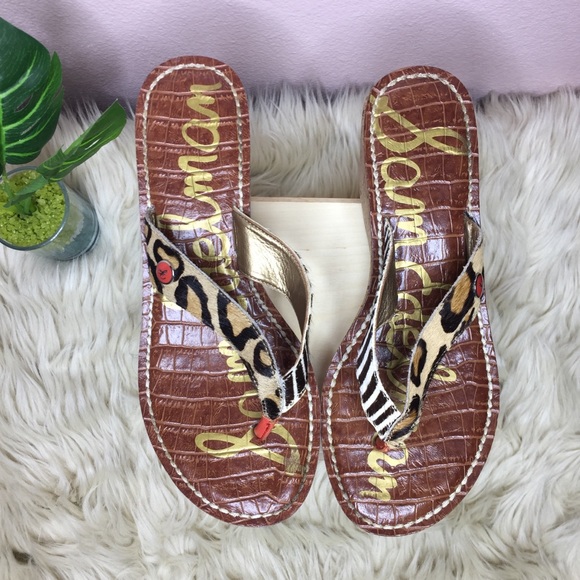 Sam Edelman Romy Cork Flip Flop Wedge Size 6.5 - Picture 4 of 8